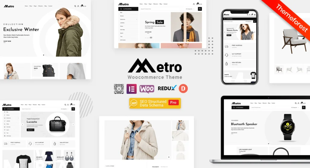Metro 最小的 woocommerce 主题