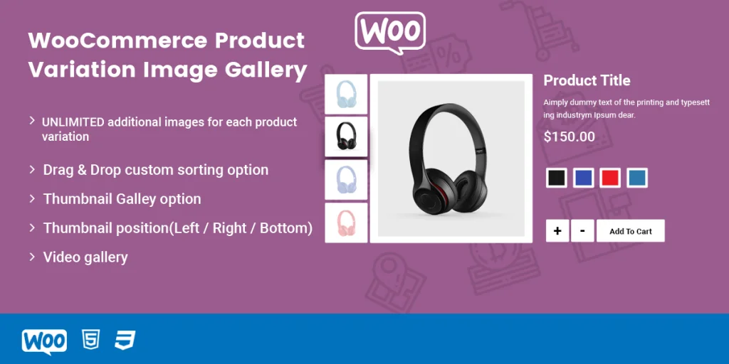 WooCommerce 变体图像库插件