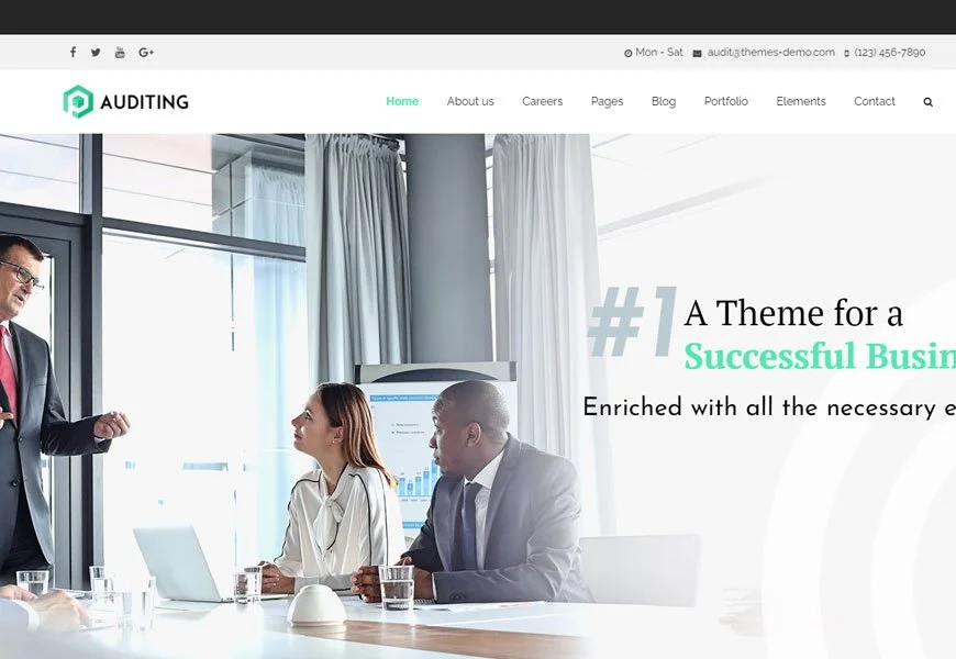 감사는 금융 서비스 WordPress 테마입니다.