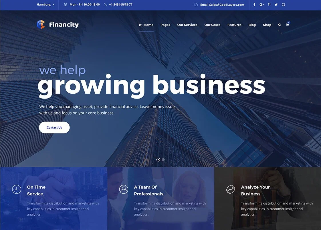 Financity는 최고의 금융 WordPress 테마입니다.