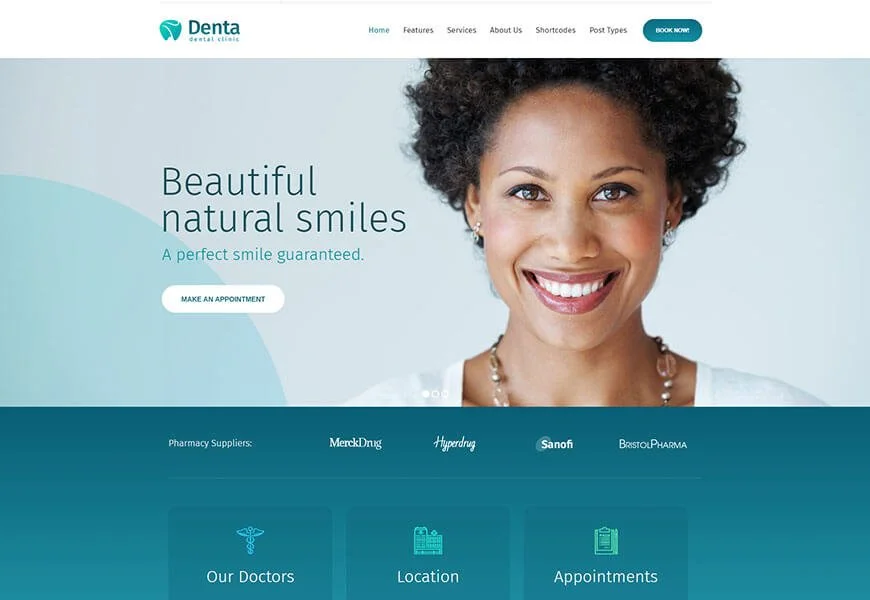 牙医的denta wordpress主题