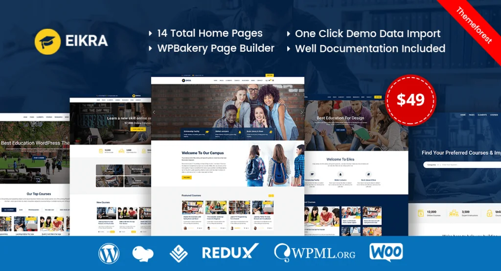 eikra 教育 wordpress 主题