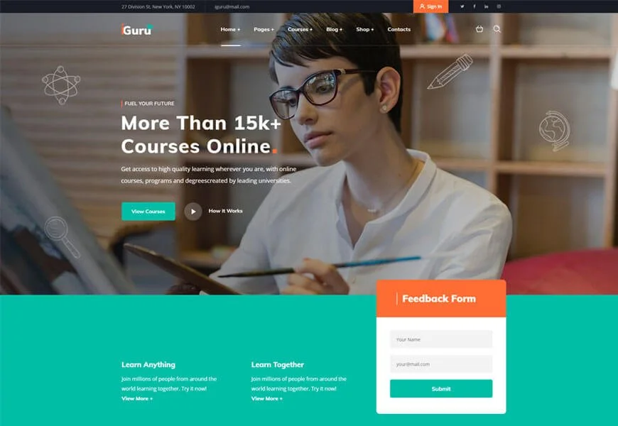 temas de WordPress para educación