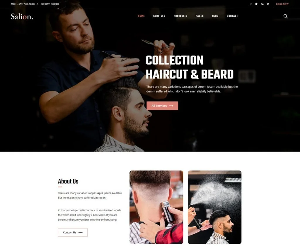 Salion - Tema de salón de WordPress