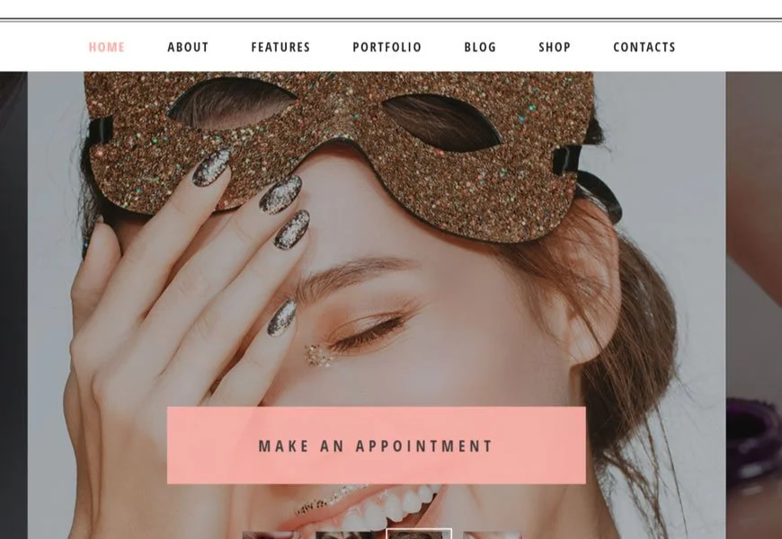 salón de uñas tema de WordPress