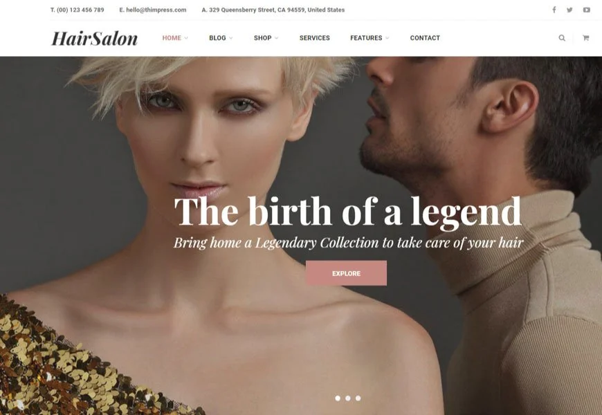 Salox es el tema de WordPress para peluquerías