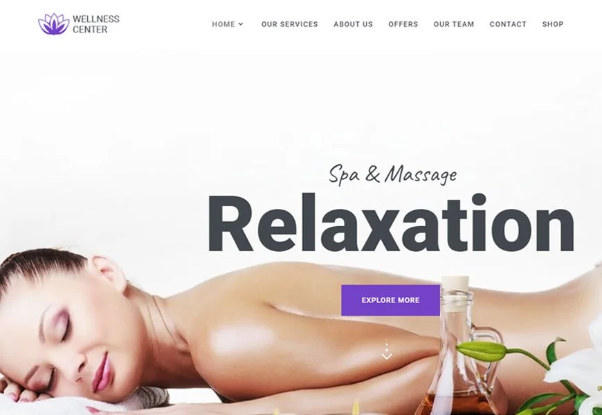 Wellness Center - tema de WordPress para spa y salón