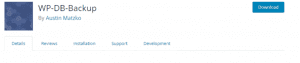 Wp Db Backup – Wordpress Plugin Wordpress Org