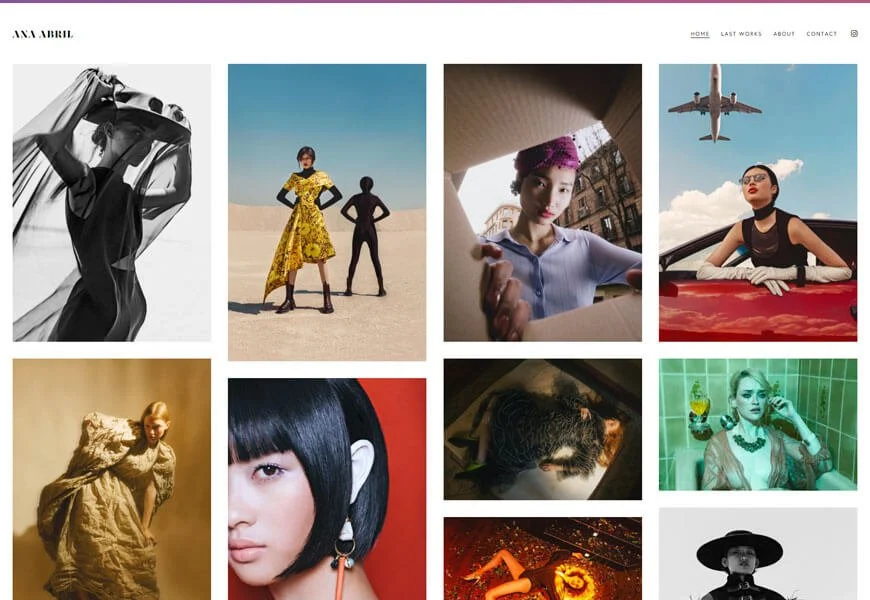 tema WordPress de portfólio de fotógrafo