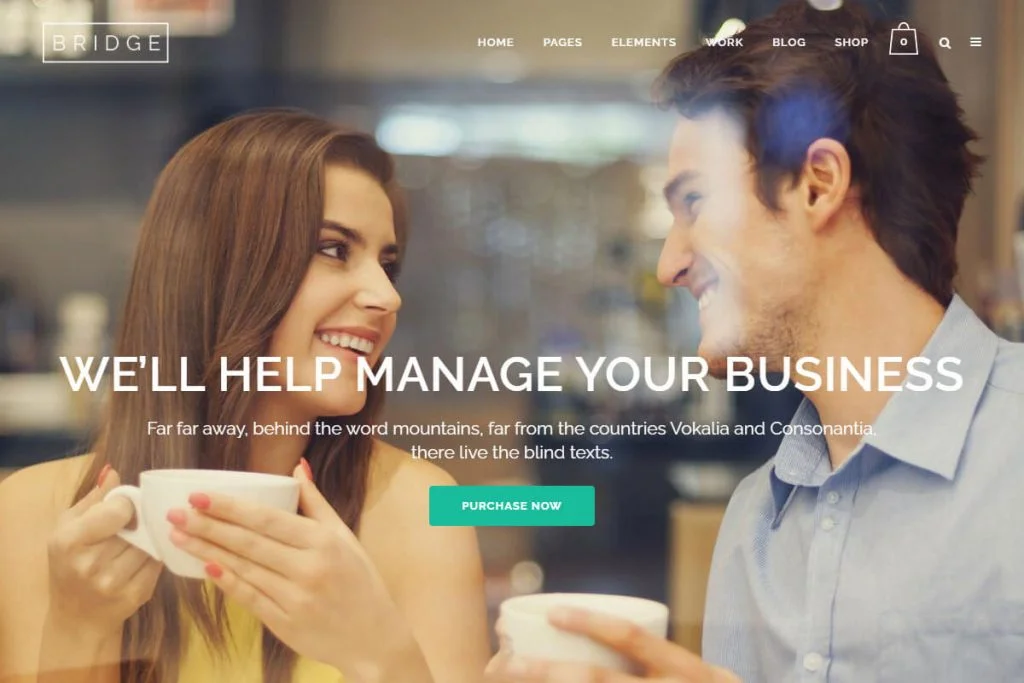Bridge - melhor tema WordPress multiuso
