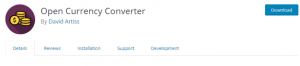 Open Currency Converter – Wordpress Plugin Wordpress Org