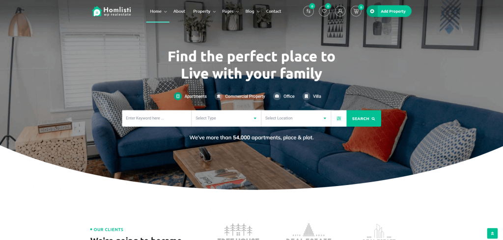 Homlisti – Tema WordPress Imobiliário