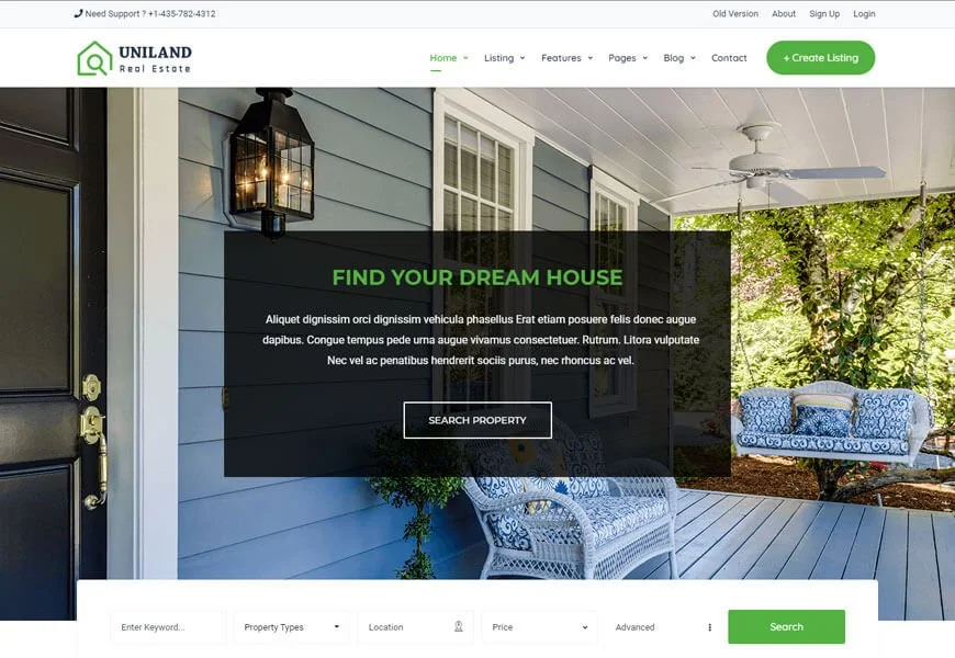melhor modelo de site imobiliário