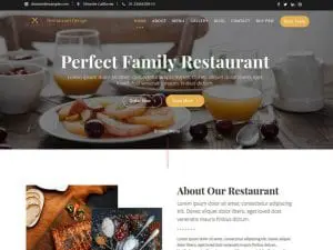Free Restaurant Recipe Wordpress Theme