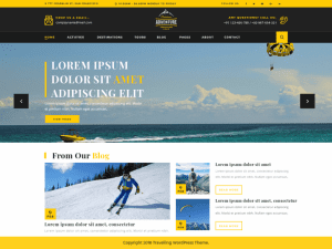 Free Adventure Travelling Wordpress Theme