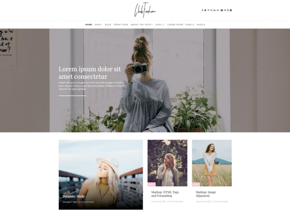 Fashion Wordpress Themes 1