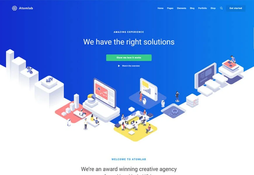 tema startup untuk bisnis startup