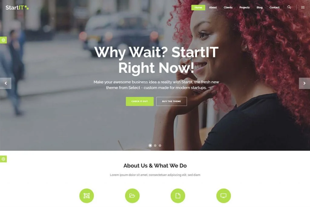 Tema WordPress Bisnis Startup
