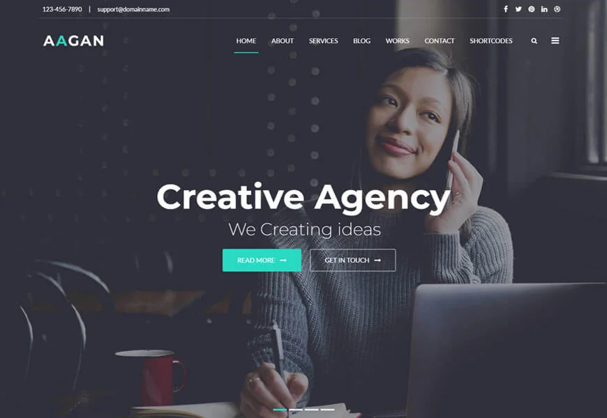tema WordPress agensi kreatif
