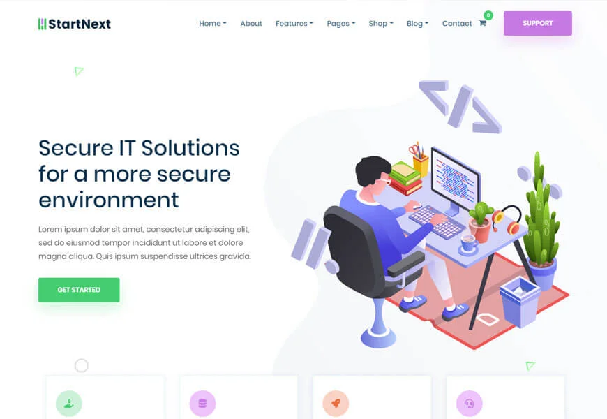 memulai tema WordPress untuk perusahaan hosting web