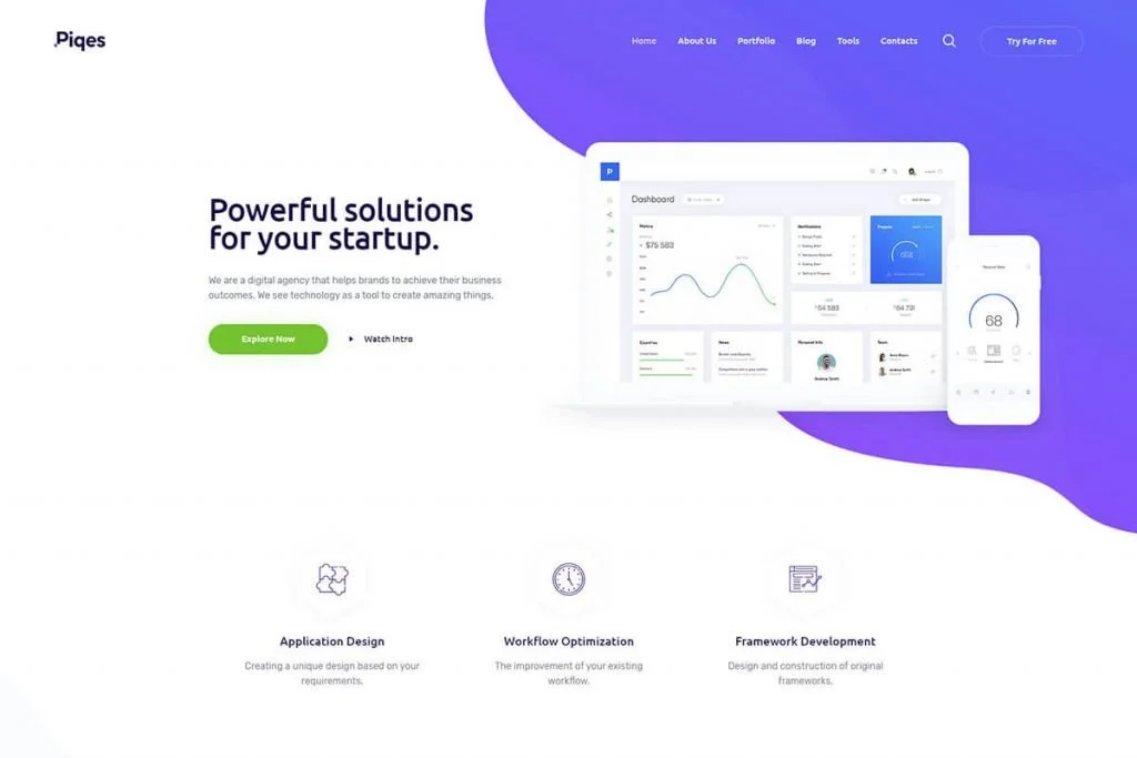 startup business WordPress Theme