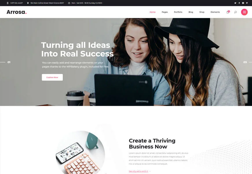 tema wordpress startup terbaik untuk perusahaan startup