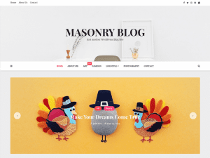 Free Masonry Blog Wordpress Theme