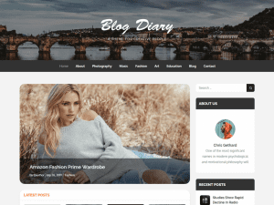 Free Blog Diary Wordpress Theme
