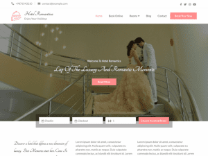 Free Hotel Romantica Wordpress Theme
