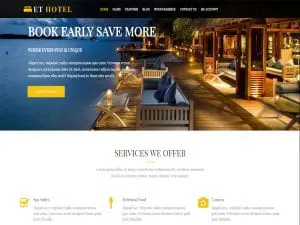 Free Et Hotel Wordpress Theme
