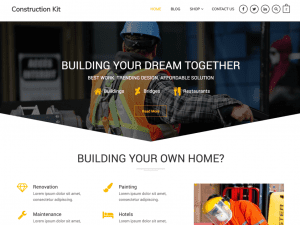 Free Construction Kit Wordpress Theme
