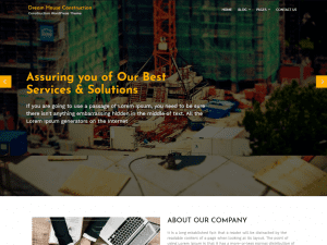 Free Dream House Construction Wordpress Theme