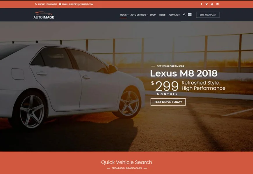 Autoimage-自動車ディーラーのWordPressテーマ