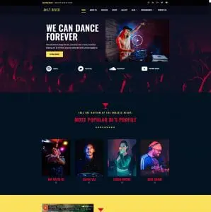 Lt Disco Onepage Wordpress Theme