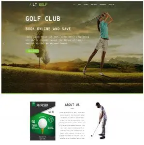 Free Lt Golf Onepage Wordpress Theme