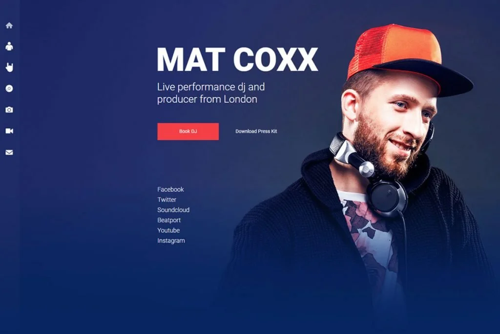 PromoDJ - Templat situs web Dj