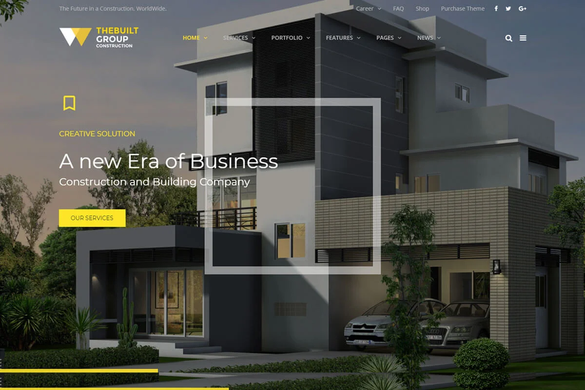 tema WordPress konstruksi premium