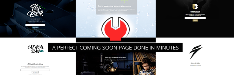 Minimal Coming Soon Maintenance Mode – Coming Soon Builder