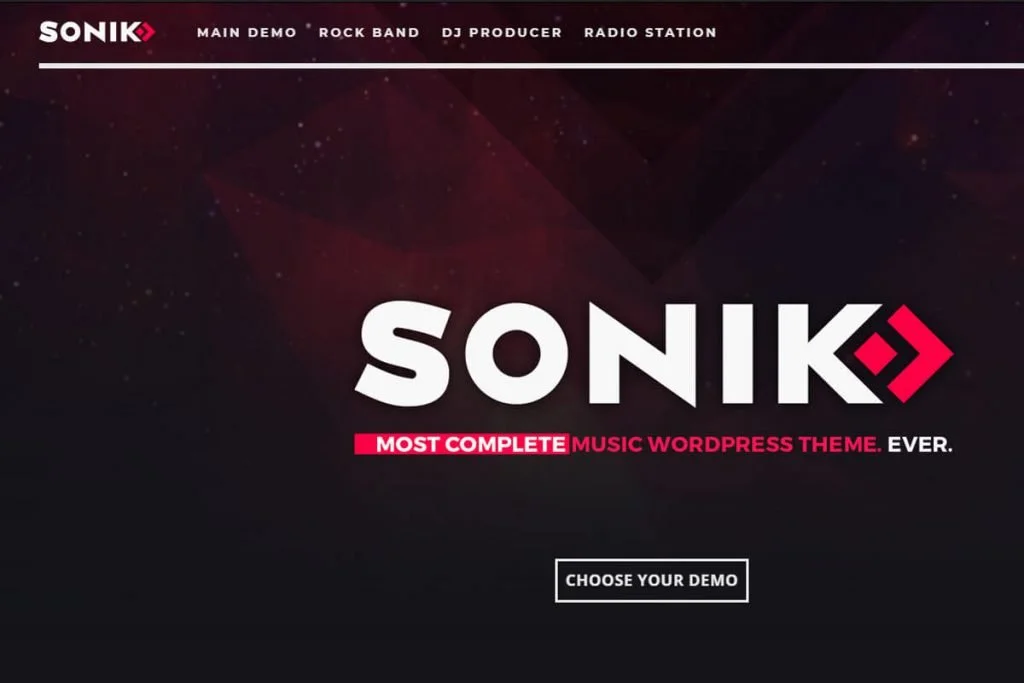 Sonik - tema radio WordPress