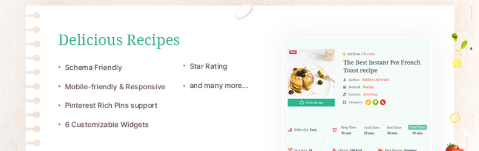 Delicious Recipes – Wordpress Recipe Plugin – Wordpress Plugin Wordpress Org