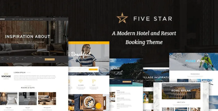 FiveStar - tema wordpress pemesanan hotel terbaik