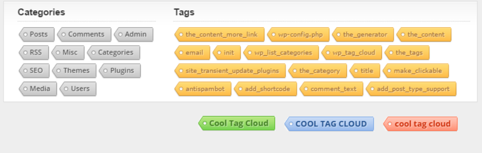 Cool Tag Cloud 