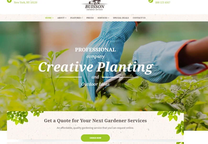 tema wordpress lansekap