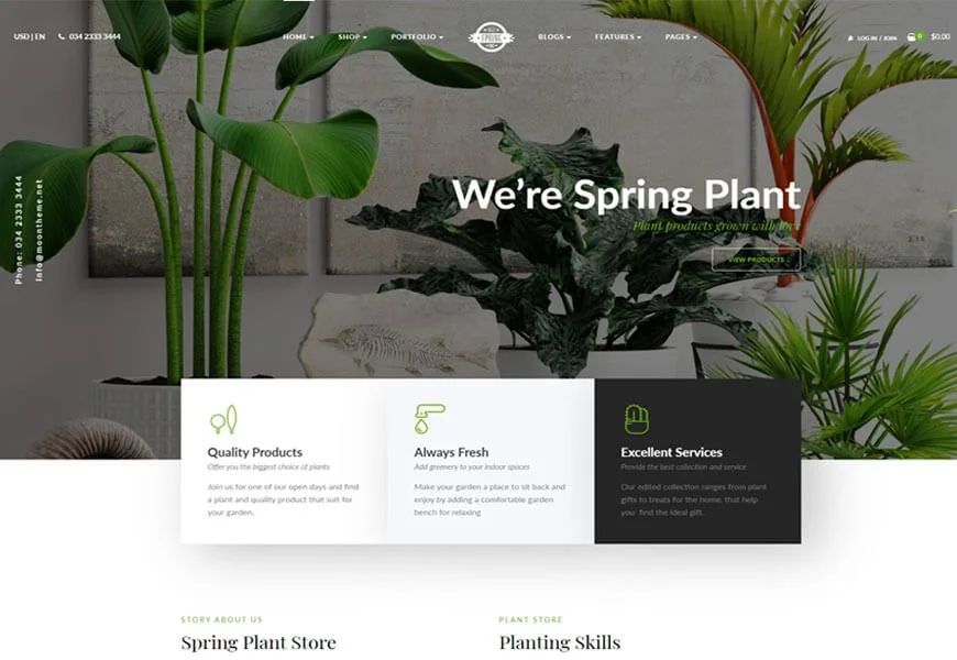 tema wordpress layanan lanskap