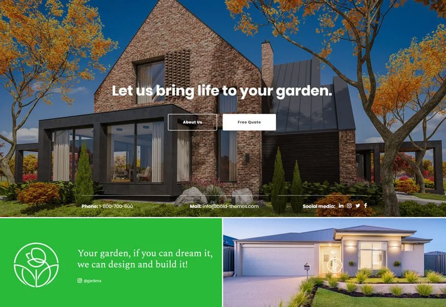 tema wordpress terbaik untuk bisnis berkebun & lansekap