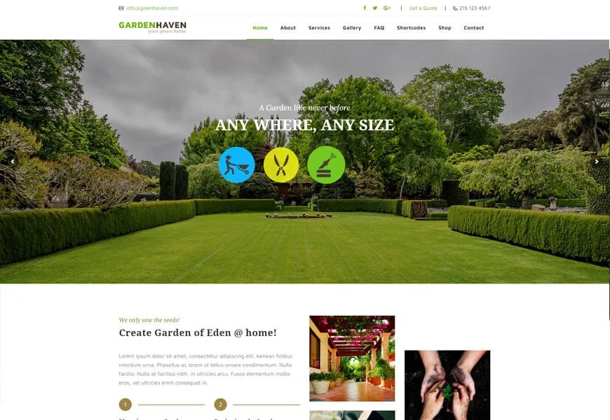 lansekap dan berkebun tema wordpress