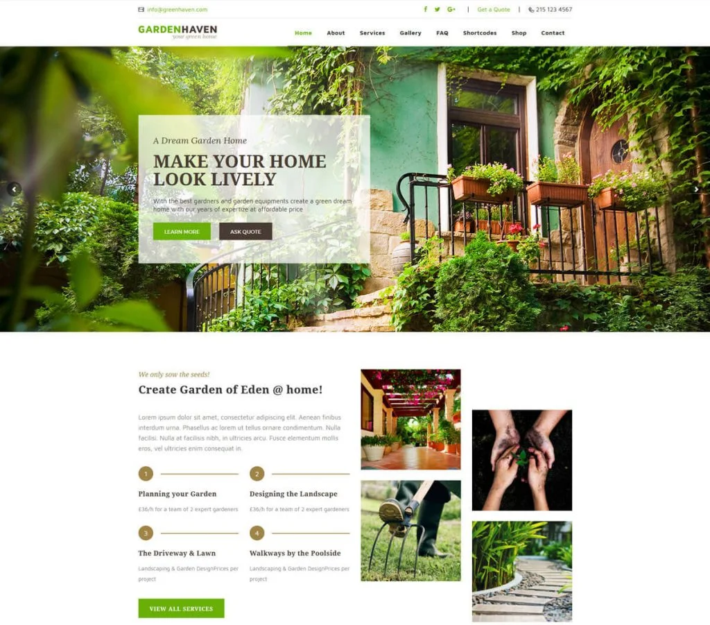 tema WordPress lansekap