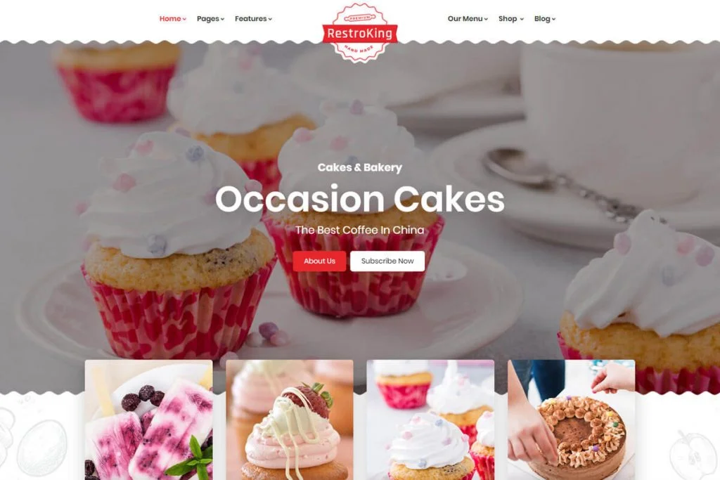 templat situs web pengiriman pizza