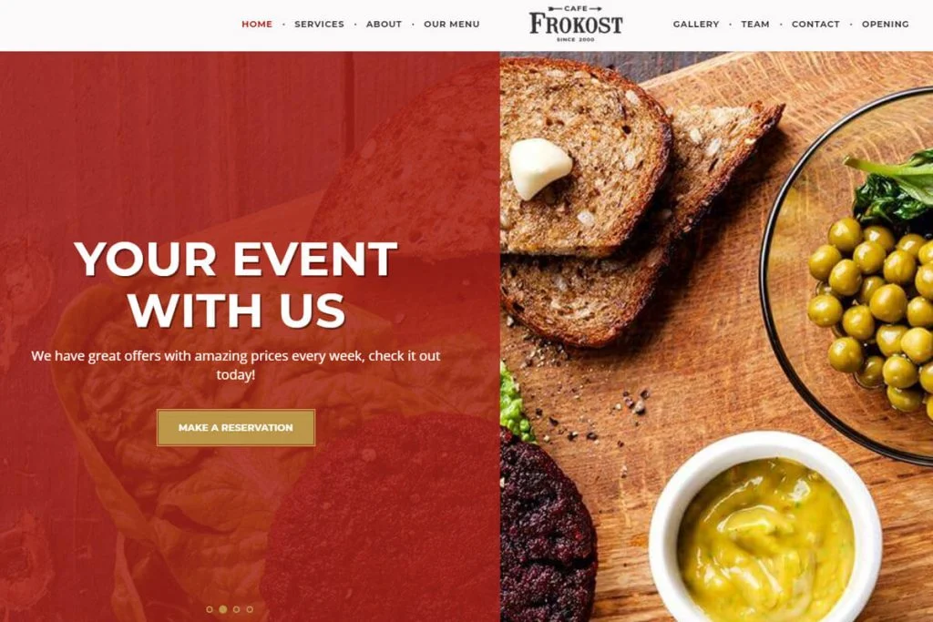 templat situs web pengiriman pizza