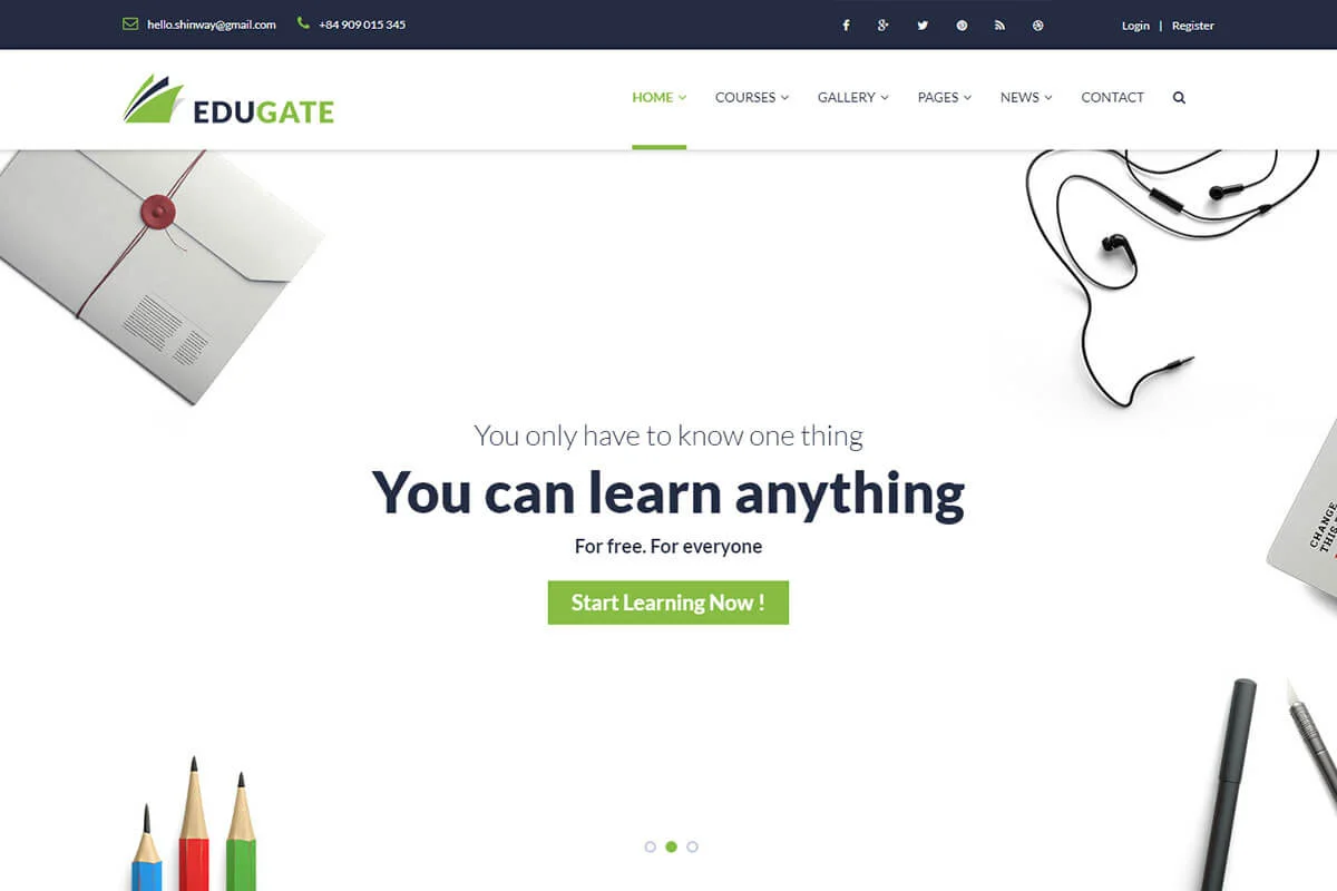 mendidik templat html situs web pendidikan terbaik lainnya